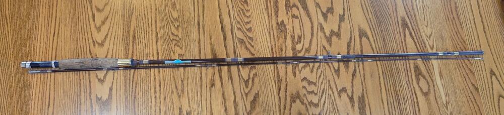 Vintage Heddon Global Area Tested Fly Fishing Rod #976 8 Feet 2-Piece Brown